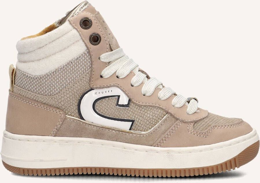 Cruyff Junior Campo High Sneakers Meisjes Beige