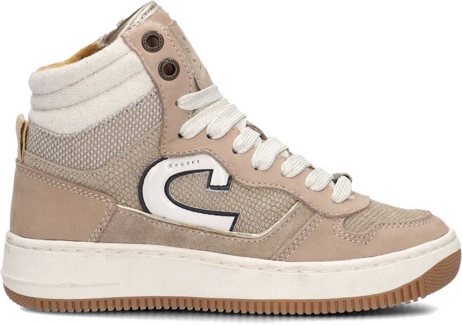 Cruyff Junior Campo High Sneakers Meisjes Taupe