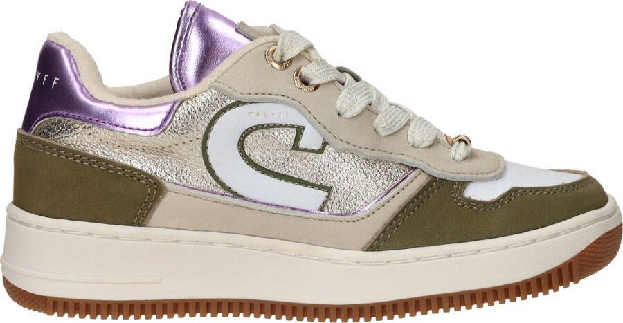 Cruyff Junior Campo Low Kid Lage sneakers Leren Sneaker Meisjes Groen