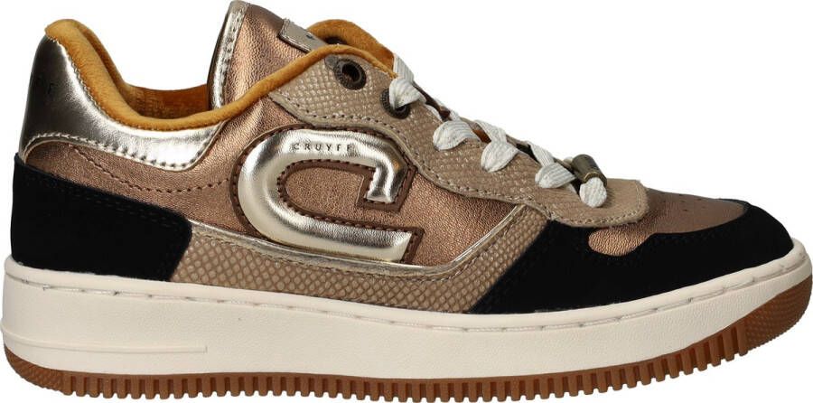 Cruyff Junior Campo Low Sneakers Leren Sneaker Meisjes Brons