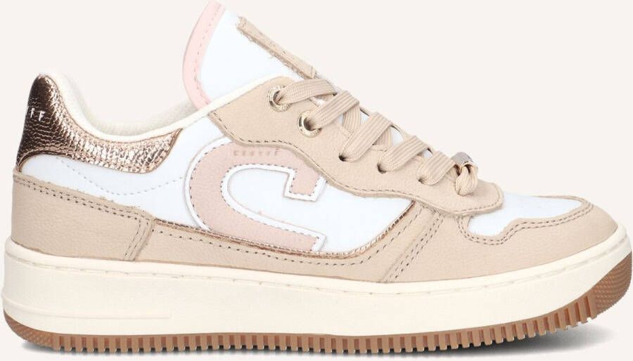 Cruyff Junior Campo Low Sneakers Meisjes Leren Sneaker Beige