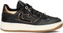 Cruyff Junior Campo Low Sneakers Meisjes Leren Sneaker Zwart - Thumbnail 1