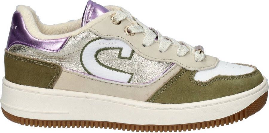 Cruyff Junior Campo Low Kid Lage sneakers Leren Sneaker Meisjes Groen