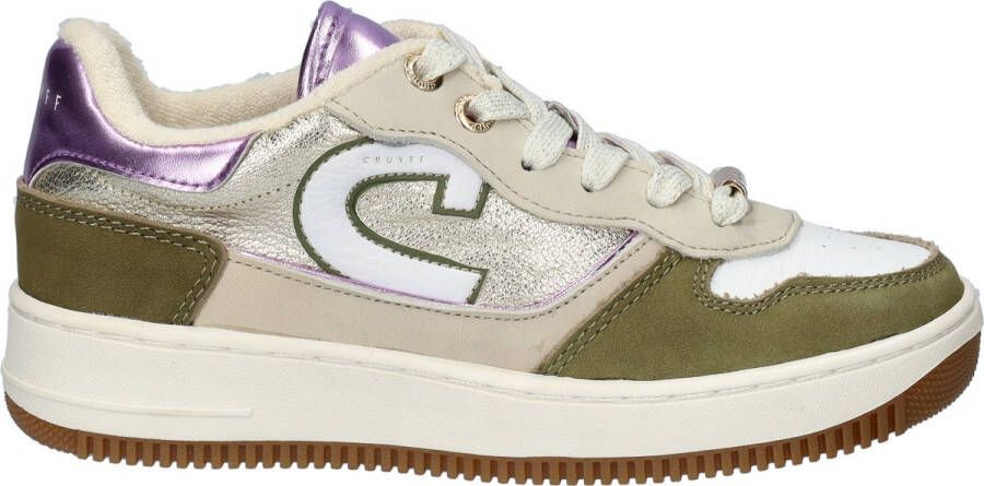 Cruyff Junior Campo Low Kid Lage sneakers Leren Sneaker Meisjes Groen