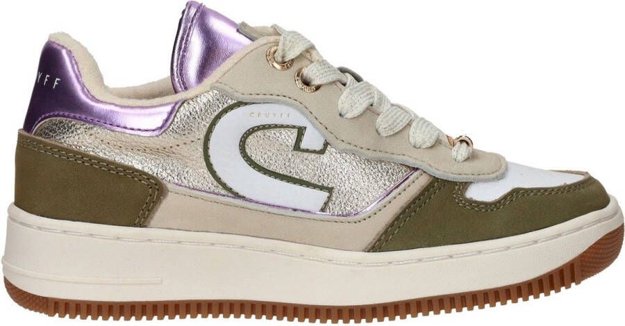 Cruyff Junior Campo Low Kid Lage sneakers Leren Sneaker Meisjes Groen