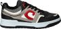 Cruyff Zwarte Leren Sneakers met Rode Accenten Multicolor Dames - Thumbnail 2