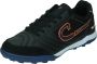 Cruyff Libra Foundation Turf Voetbalschoenen (TF) Zwart Wit Blauw Oranje - Thumbnail 4