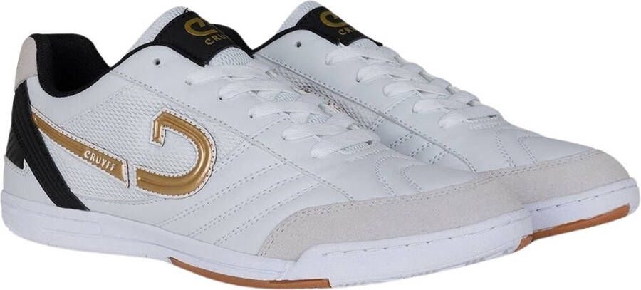 Cruyff Libra senior voetbalschoenen wit goud zwart - Foto 5