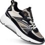 Cruyff Madina Bold Lage sneakers Leren Sneaker Dames Zwart - Thumbnail 2