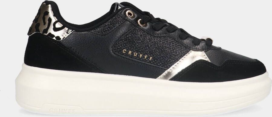 Cruyff Pace Court Black Gold dames sneakers
