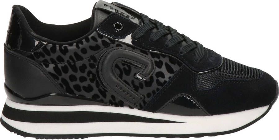 Cruyff Parkrunner Lux Lage sneakers Leren Sneaker Dames Zwart