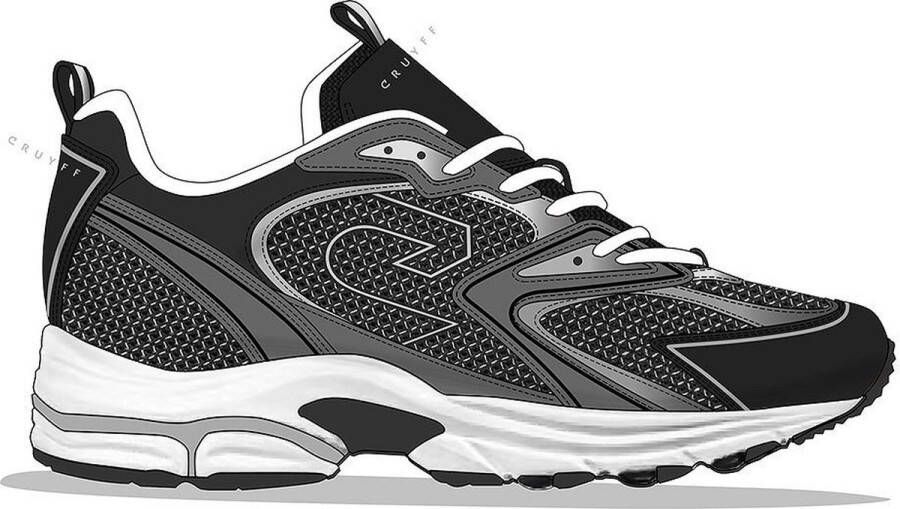 Cruyff Scorpius Titanium zwart sneakers heren (C )