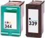 Inktkenners Cartridges Geschikt voor HP 339 HP 344 Dualpack Zwart en Kleur Geschikt voor Deskjet 5740 5940 6540 6620 6840 6940 6980 9800 Photosmart 2575 2610 8450 8750 D5160 - Thumbnail 5