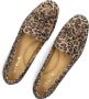 Ctwlk. Leopard Print Fringe Ballerina Schoenen Brown Dames - Thumbnail 9