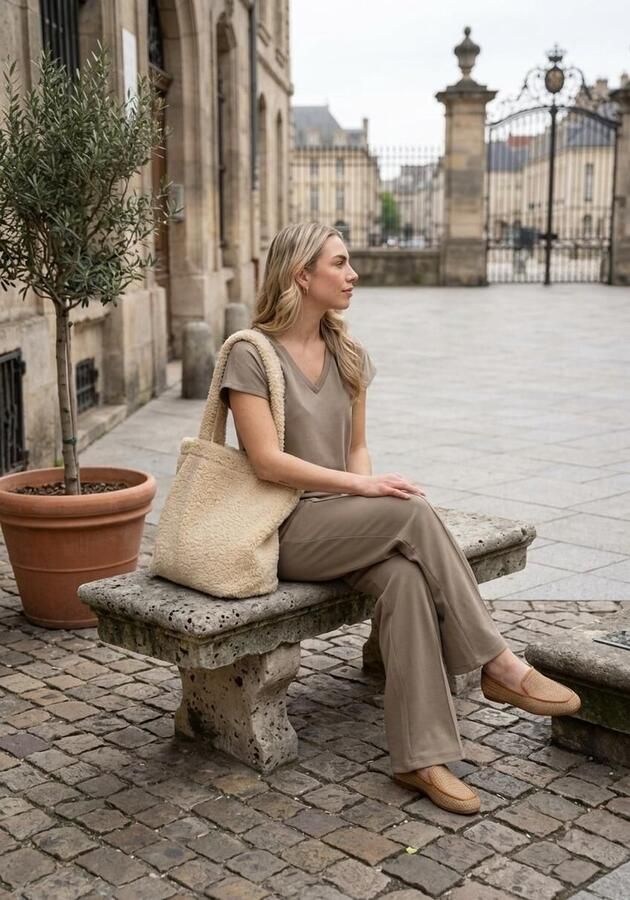 CTWLK Giulia Mocassins Dames Instappers Camel - Foto 6