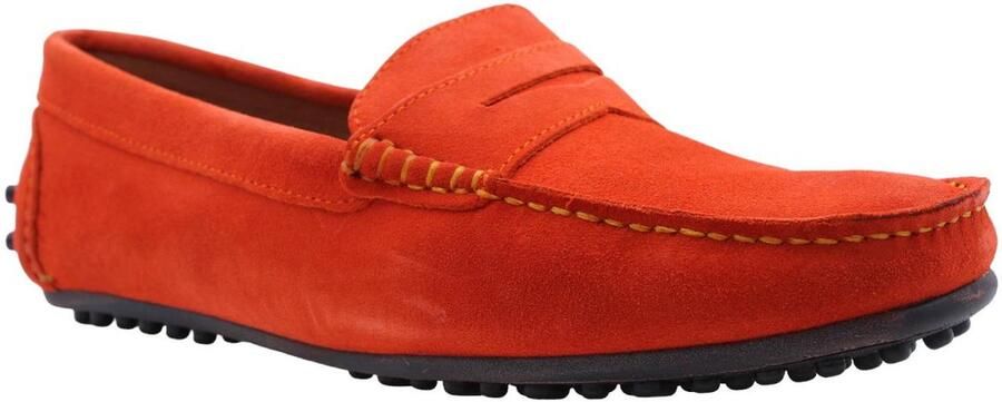 Ctwlk. Stijlvolle Alencon Loafers voor Vrouwen Orange Dames - Foto 4