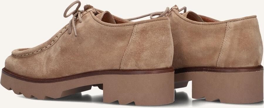 Ctwlk. Beige Suède Veterschoenen voor Dames - Foto 2