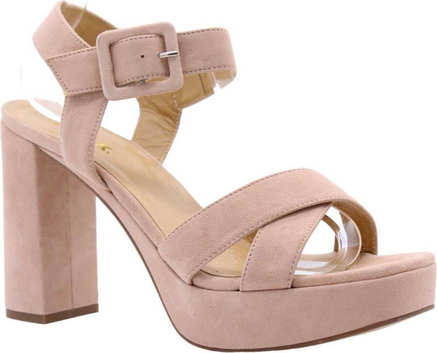 Ctwlk. Elegante hoge hak sandalen Beige Dames