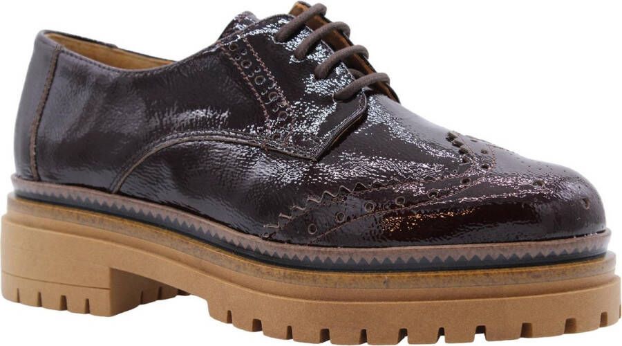 Ctwlk. Stijlvolle Veterschoen Olaf Brown Dames