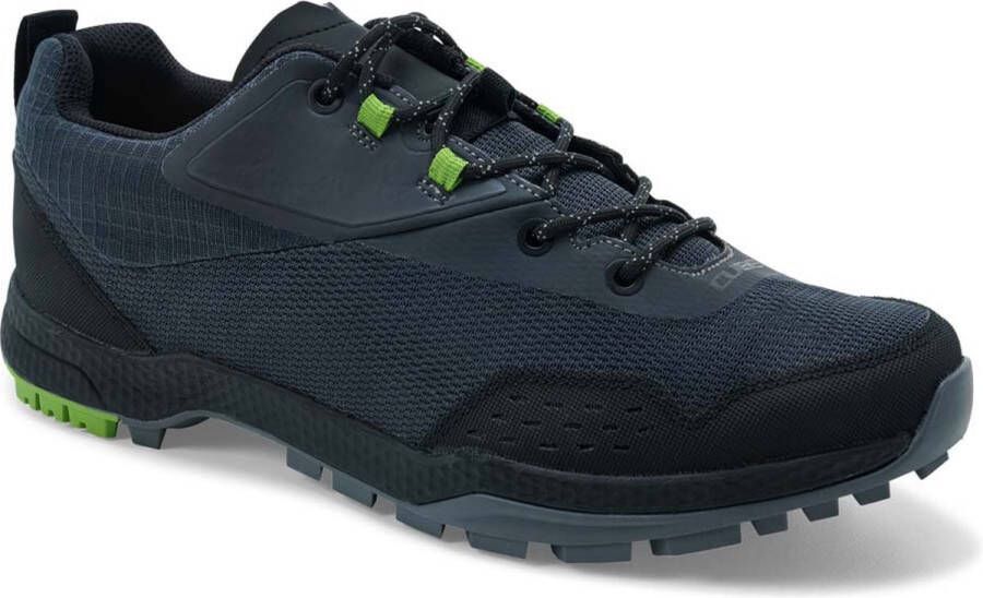 Cube Sportschoenen ATX OX Fietsschoenen Wandelschoenen Vetersluiting Grijs Zwart Groen