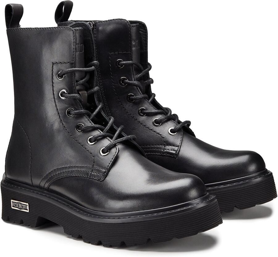 Cult Zwarte Anfibio Model voor Herfst Winter 2024 2025 Black Dames