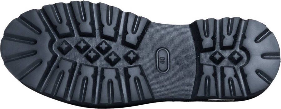 Cult Zwarte Leren Platte Schoenen Lente Zomer Black Dames