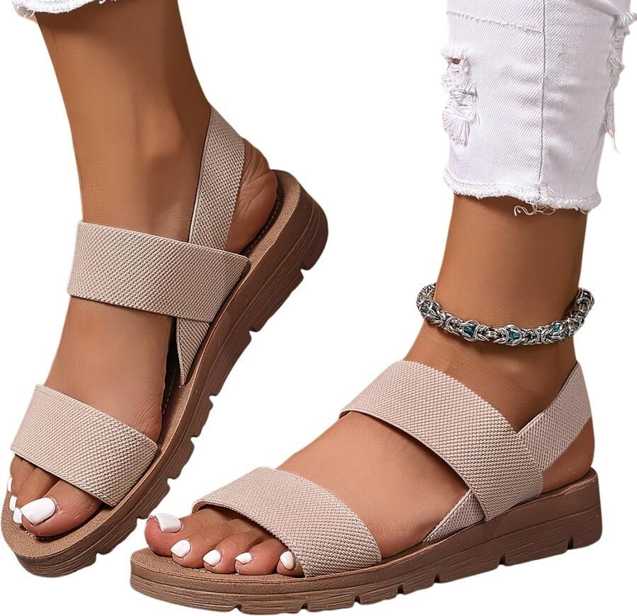 Currero Sandalen Dames Slippers Pantoffels Schoenen Badslippers Roze