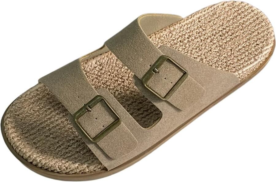 Currero Sandalen Heren Slippers Pantoffels Schoenen Badslippers Abrikoos
