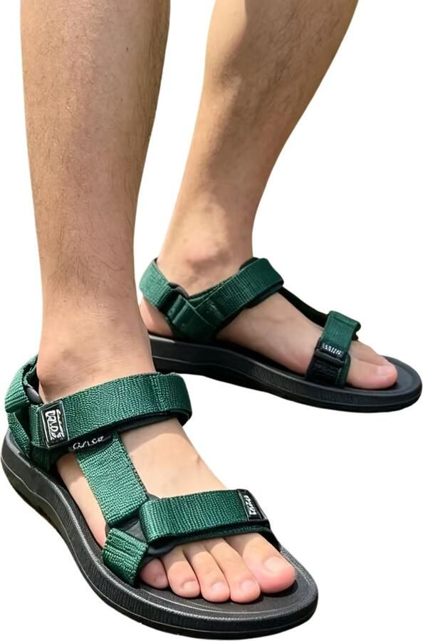 Currero Sandalen Heren Slippers Pantoffels Schoenen Badslippers Oceaan Groen