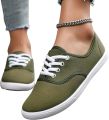 Currero Schoenen Dames Sneakers Comfortabel Slippers Casual Volwassenen Olijfgroen - Groen