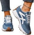 Currero Schoenen Dames Sneakers Comfortabel Slippers Casual Volwassenen Pauwblauw - Blauw