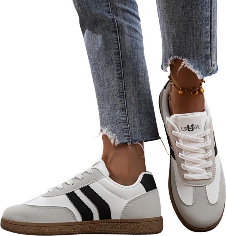 Currero Schoenen Dames Sneakers Comfortabel Slippers Casual Volwassenen Wit en Grijs - Foto 1