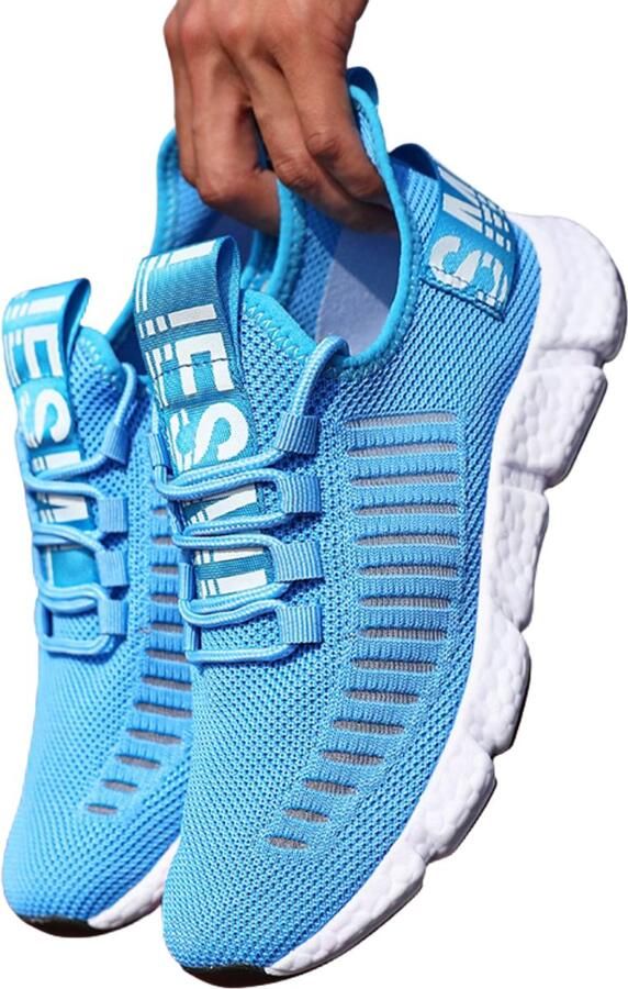 Currero Schoenen Heren Sneakers Comfortabel Wandelschoenen Casual Volwassenen Hemelsblauw