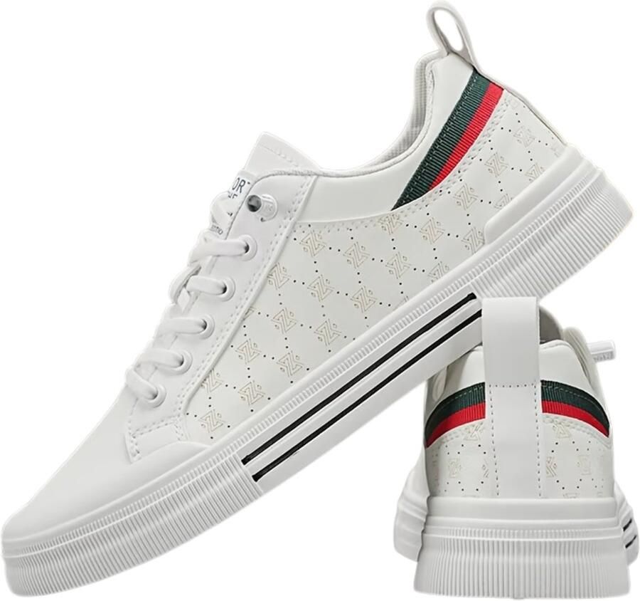 Currero Schoenen Heren Sneakers Comfortabel Wandelschoenen Casual Volwassenen Wit