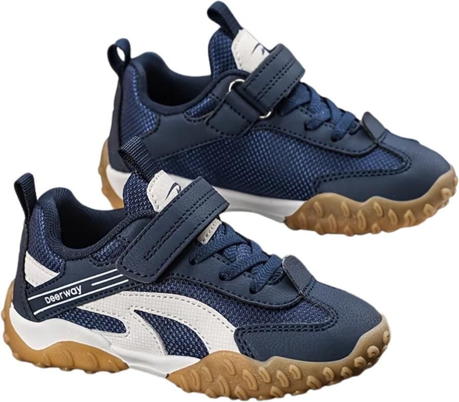 Currero Schoenen Jongens Sneakers Comfortabel Wandelschoenen Casual Kinder Schoenen Diepblauw