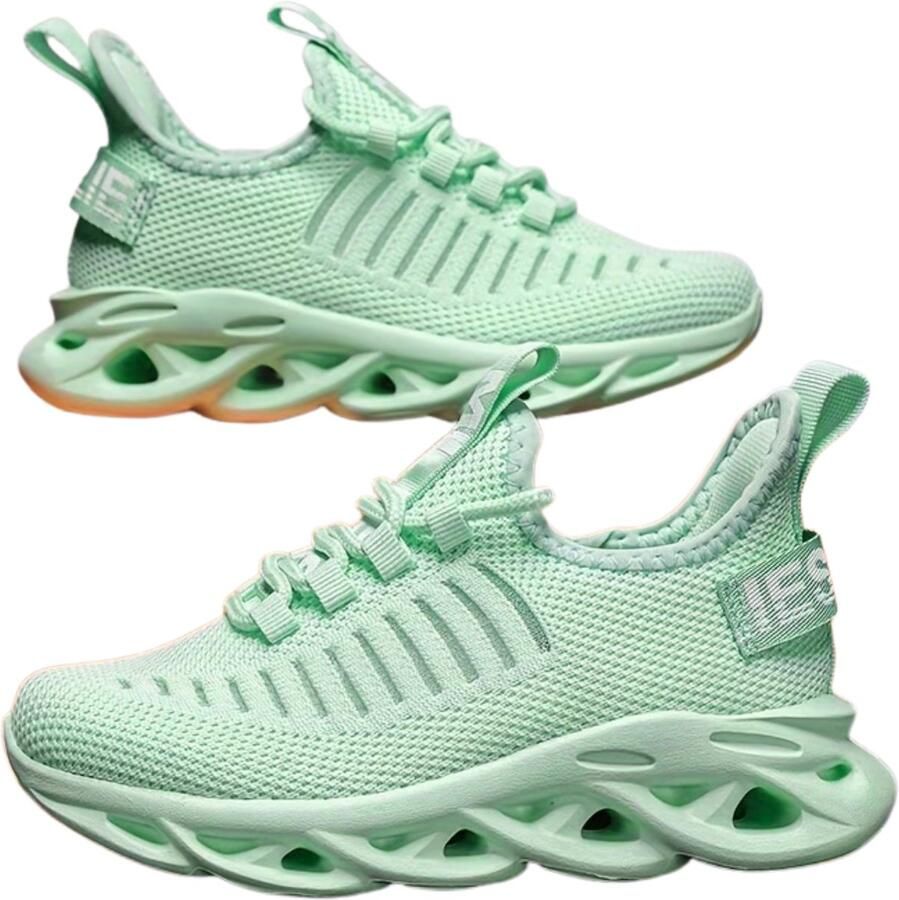 Currero Schoenen Jongens Sneakers Comfortabel Wandelschoenen Casual Kinder Schoenen Licht groen