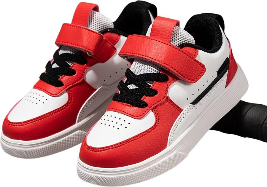 Currero Schoenen Jongens Sneakers Comfortabel Wandelschoenen Casual Kinder Schoenen Mode Rood
