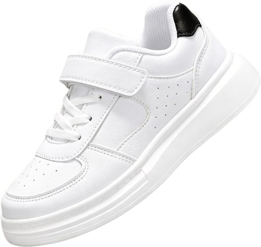 Currero Schoenen Jongens Sneakers Comfortabel Wandelschoenen Casual Kinder Schoenen Wit En Zwart