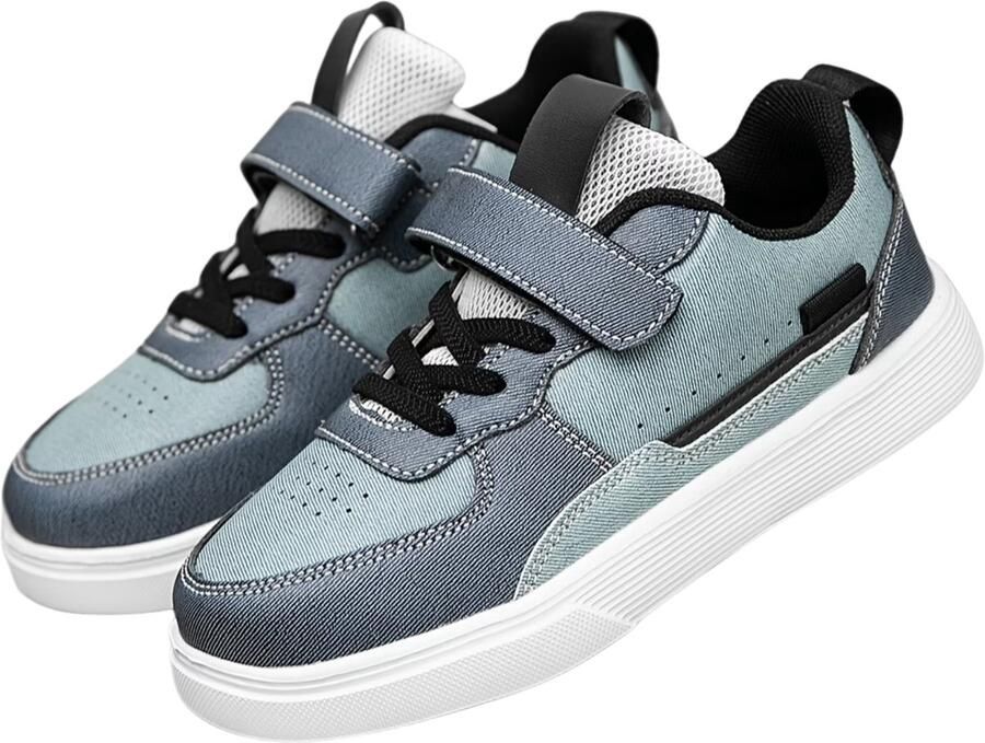 Currero Schoenen Jongens Sneakers Comfortabel Wandelschoenen Casual Kinder Schoenen Wit Spijkerstof