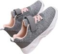 Currero Schoenen Meisjes Sneakers Comfortabel Wandelschoenen Casual Kinder Schoenen Grijs Roze - Grijs