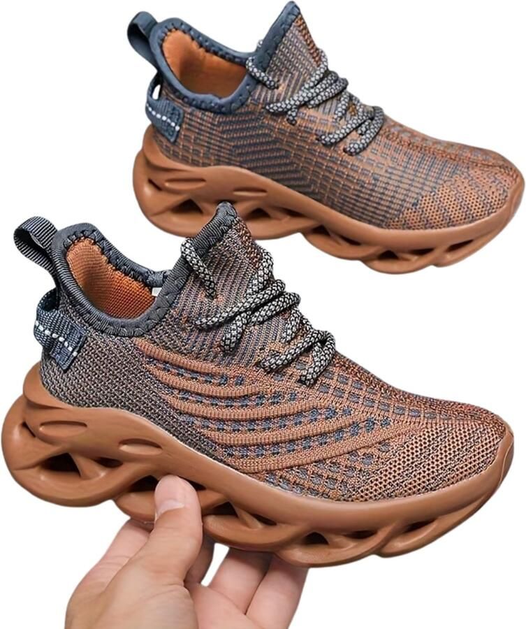 Currero Schoenen Meisjes Sneakers Comfortabel Wandelschoenen Casual Kinder Schoenen Kaki