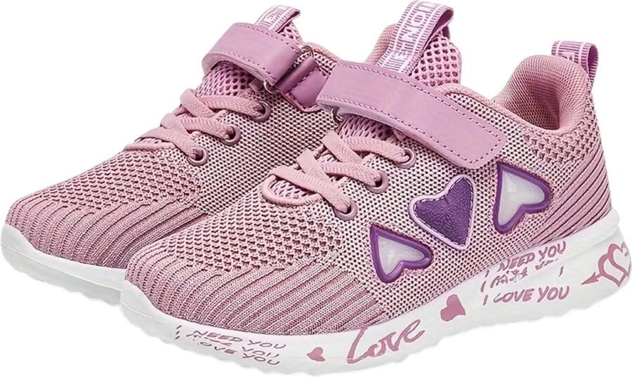 Currero Schoenen Meisjes Sneakers Comfortabel Wandelschoenen Casual Kinder Schoenen Paars
