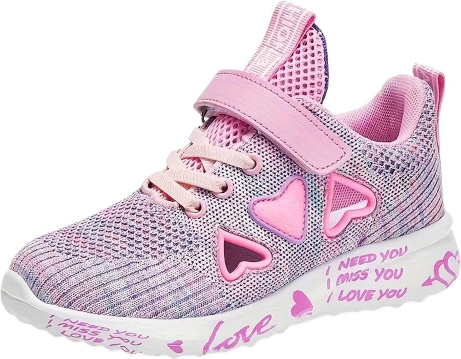 Currero Schoenen Meisjes Sneakers Comfortabel Wandelschoenen Casual Kinder Schoenen Roze