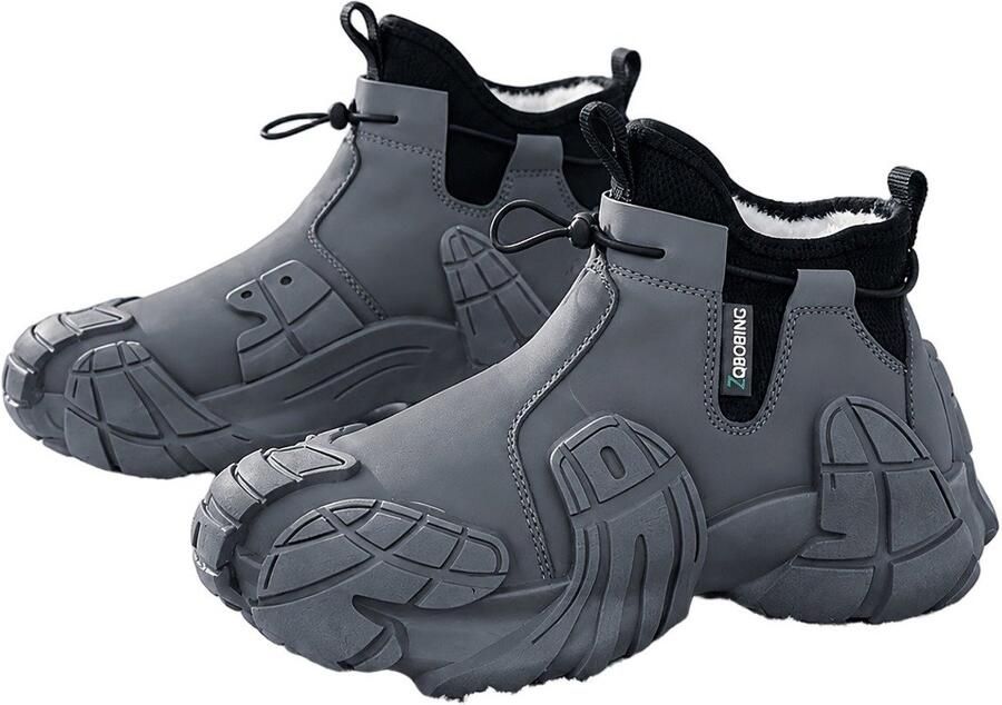 Currero Snowboots Heren Sneeuwlaarzen Heren Winterlaarzen Gevoerde Winterschoenen Waterdicht Antislip Zool Warm Gevoerd Wandellaarzen Winter Kaki