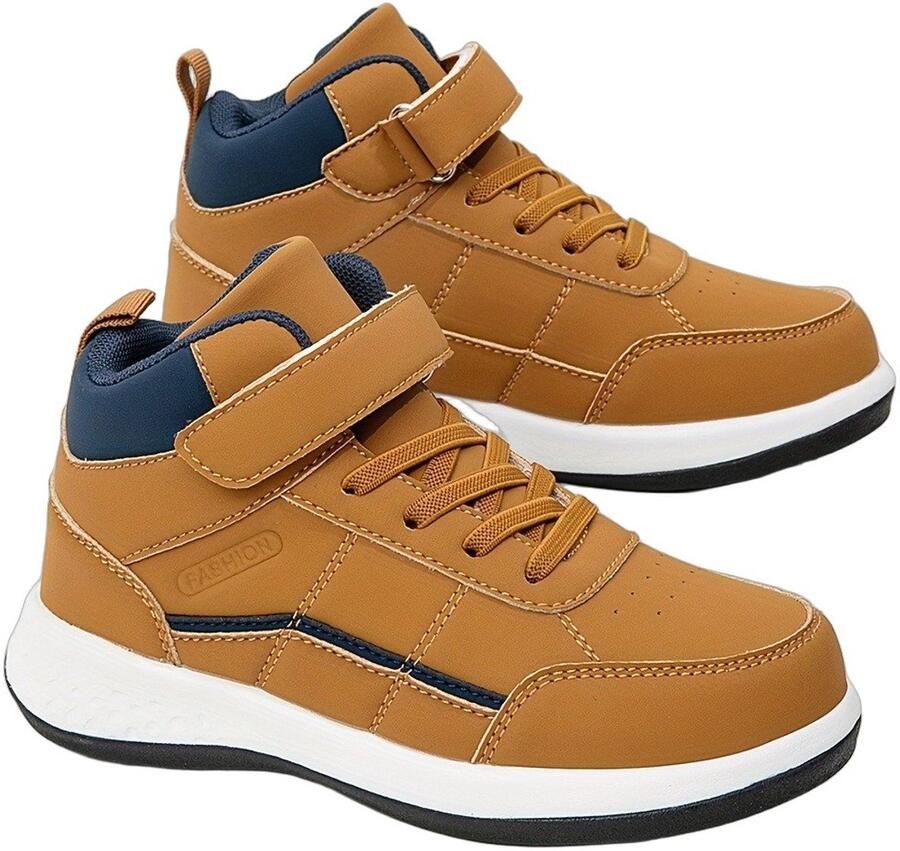 Currero Snowboots Jongens Sneeuwlaarzen Kinderen Winterlaarzen Jongens Gevoerde Winterschoenen Waterdicht Antislip Zool Warm Gevoerd Kinderlaarzen Kaki