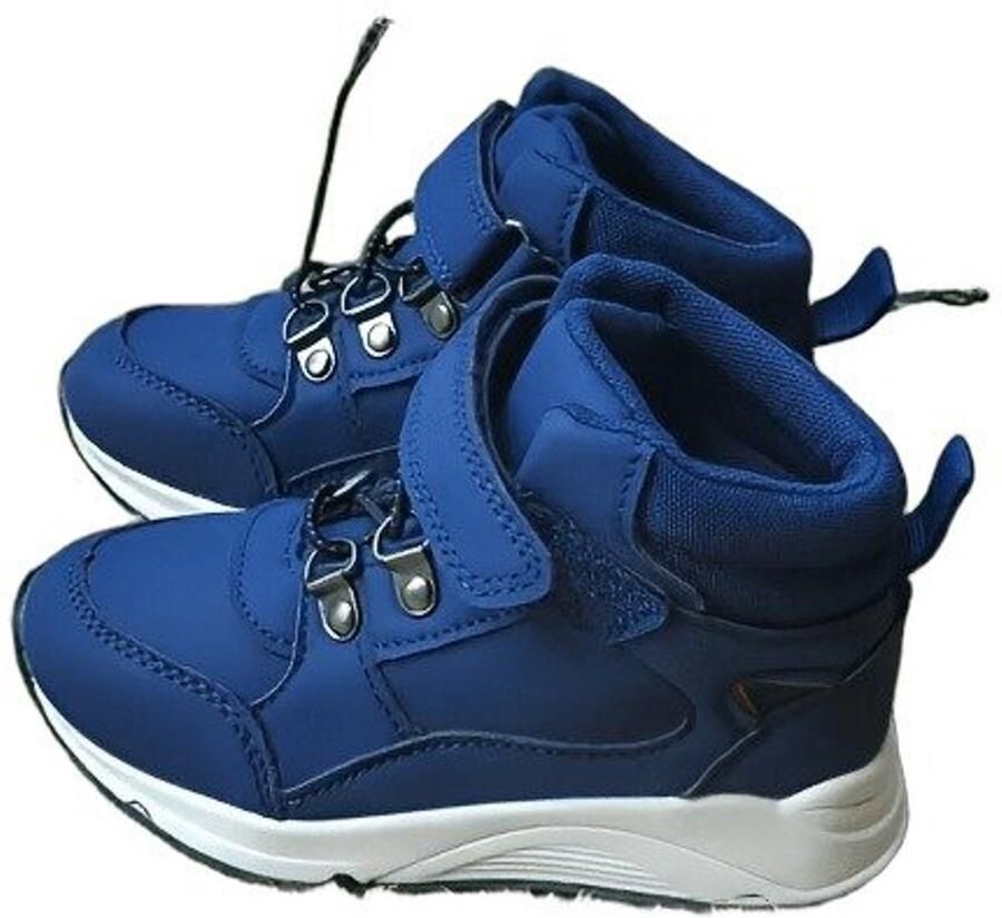 Currero Snowboots Meisjes Sneeuwlaarzen Kinderen Winterlaarzen Meisjes Gevoerde Winterschoenen Waterdicht Antislip Zool Warm Gevoerd Kinderlaarzen Marineblauw