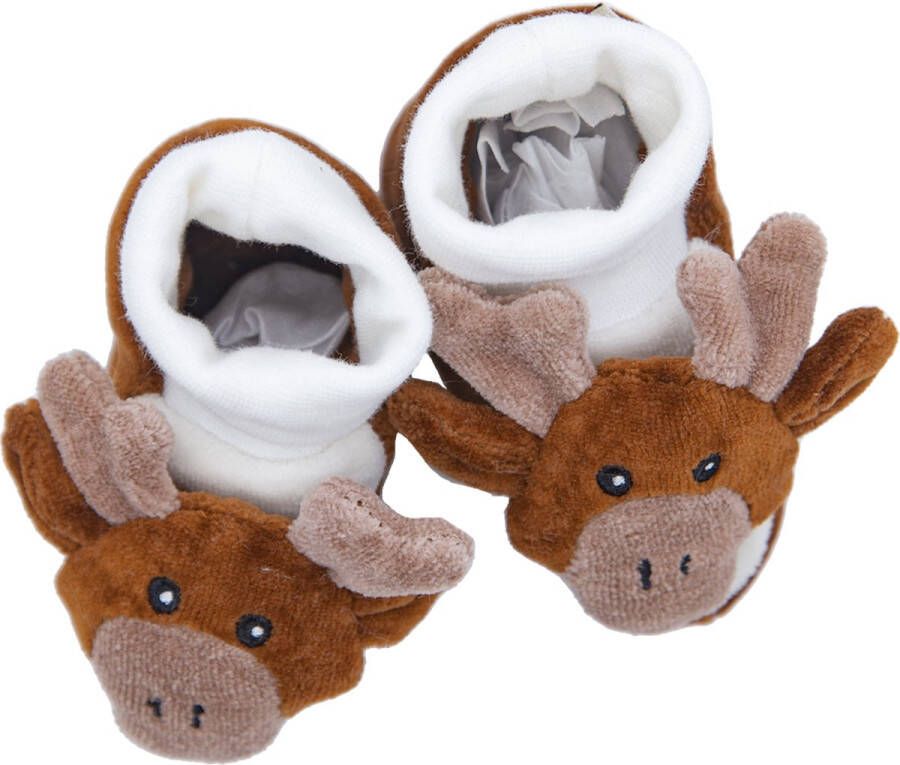 Organisch Dierenschoentjes voor baby Bruin rendier - Foto 1