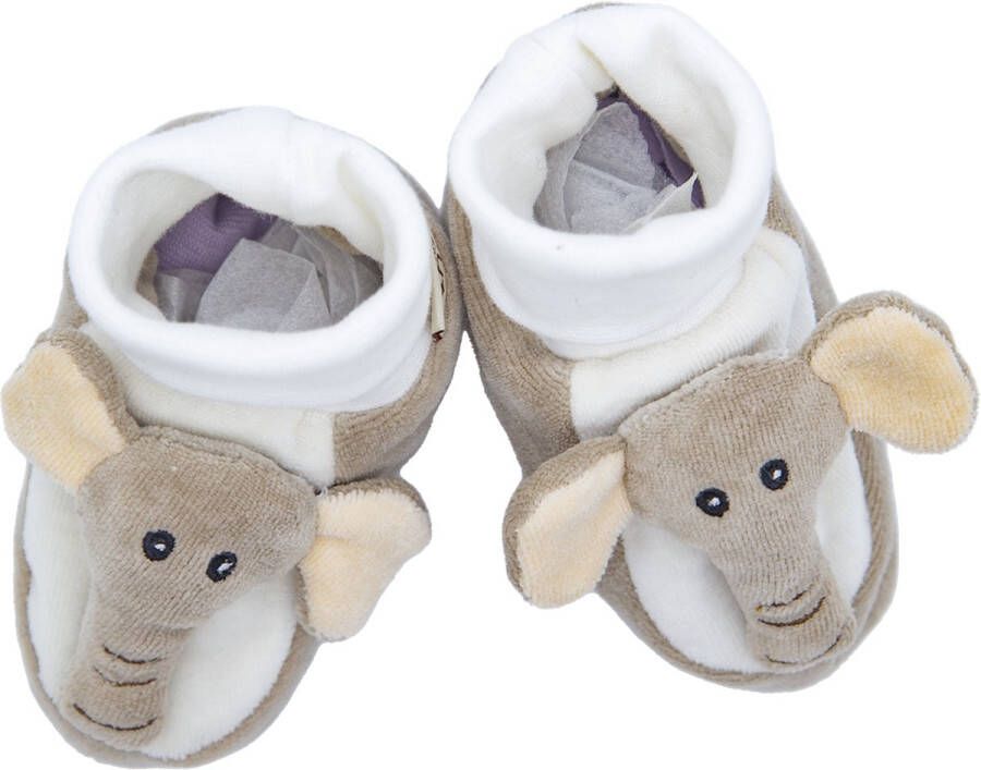 Organisch Dierenschoentjes voor baby Grijze olifant