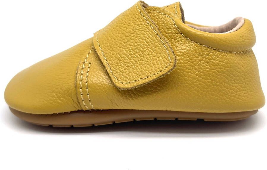 Cutieshoes Babyschoenen | Eerste loopschoentjes Echt Leer Mustard Yellow - (12-17 maanden)