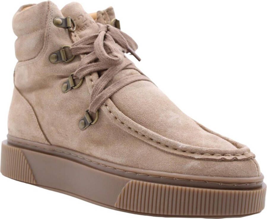 Cycleur De Luxe Endo Veterboots Laarzen Met Veters Dames Beige